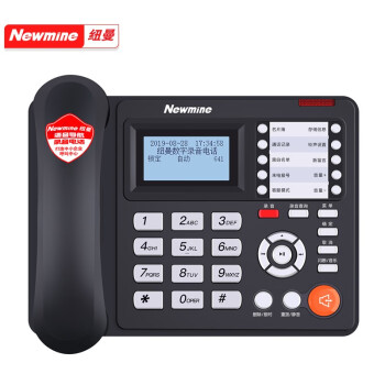 纽曼 HL2008TSD-818(R）办公录音电话机座机 商务IVR语音导航电话黑名单拦截防骚扰 HL2008TSD(LCD)系列