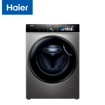 海尔（haier）全自动滚筒洗衣机 精华洗2.0 变频10公斤 智能投放超薄平嵌家用洗衣机 XQG100-BD12516