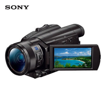 索尼（SONY）FDR-AX700 4K HDR民用专业高清数码摄像机 家用直播摄影机（含128G卡+单肩包+卡色UV）