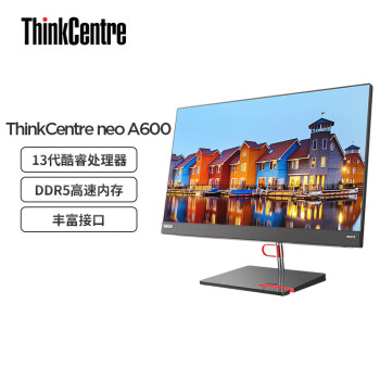 联想ThinkCentre neo A600 23.8英寸商用办公台式一体机电脑 i5-13500H/16G/512G SSD/集显/Win11