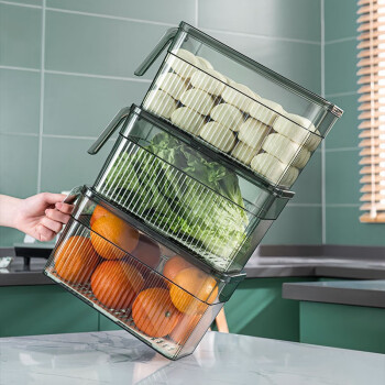 麦客居  冰箱收纳盒食品级保鲜盒密封整理鸡蛋蔬菜盒厨房专用神器