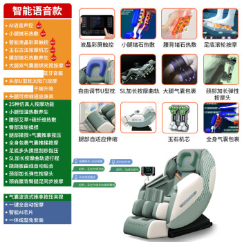 鸣仁堂（MINGRENTANG）电动全身自动智能按摩椅豪华太空舱家用全身按摩器 智能语音款