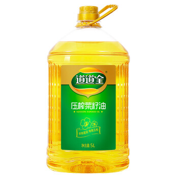 道道全压榨菜籽油5L 非转基因食用油植物油 自然清香
