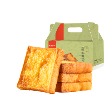 良品铺子 岩焗乳酪吐司手撕面包早餐代餐饱腹吐司办公室小吃休闲零食500g