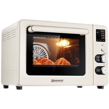 海氏（Hauswirt）C45风炉烤箱家用果干机空气炸锅烤箱一体机大容量40升 白色