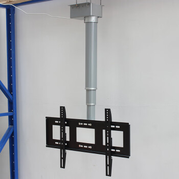 华为吊机适用于液晶电视机电动吊架无线遥控圆管全自动升降机升降柱 改配手动旋转可调电视架