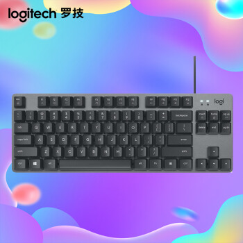 罗技（Logitech）K835 机械有线办公键盘 84键 黑色 TTC轴 红轴