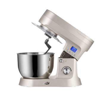 北美电器（ACA）厨师机和面机揉面机家用打蛋器打奶油机全自动搅拌机直流多功能 ASM-E120A