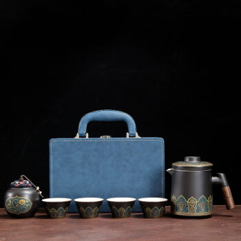 蒋莱（JANLA）榜眼堂茶具套装便携式高档陶瓷 黑色440ML 其他颜色联系客服