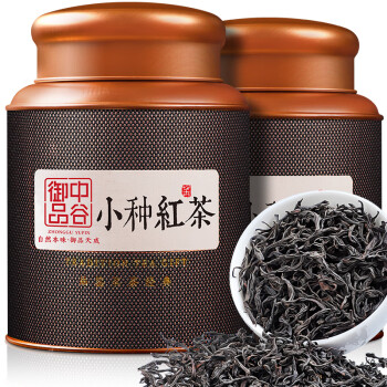 中谷御品 茶叶红茶 小种红茶 特级浓香型耐泡新茶红茶茶叶礼盒300g