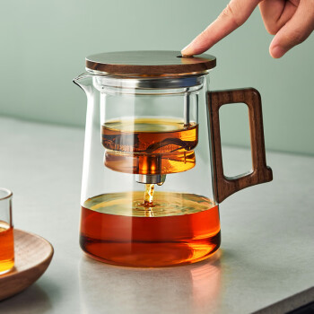 忆壶茶 飘逸杯玻璃茶壶泡茶具耐高温过滤茶壶茶水分离冲茶器功夫茶具