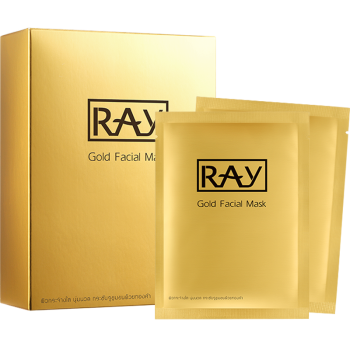 妆蕾RAY金色面膜10片/盒 提亮肤色 补水保湿 控油平衡 泰国进口 礼物
