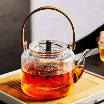 雅集提梁壶耐热玻璃煮茶壶家用泡茶器加厚耐高温提梁烧水壶玻璃茶具