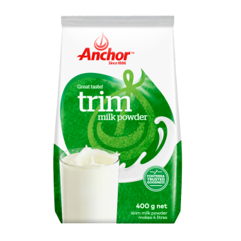 安佳（Anchor）高钙脱脂奶粉 400g袋装  学生成人牛奶粉 新西兰进口奶源早餐冲饮