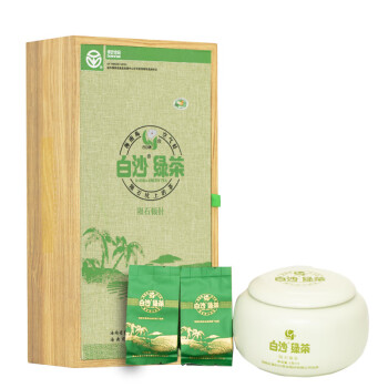 白沙 绿茶 2023年海南春茶新茶 陨石银针 单芽叶特级茶叶 礼盒装100g