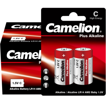 飞狮（Camelion）碱性电池 干电池 LR14/C/中号/2号 电池 12节 燃气灶/热水器/收音机/手电筒/电子琴
