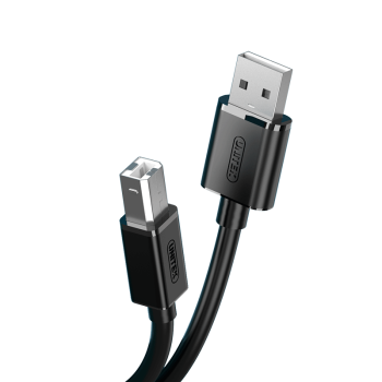 优越者(UNITEK)USB2.0高速打印机线 AM/BM方口接头数据连接线 通用惠普HP佳能爱普生打印连接线3米 Y-C420EBK