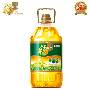 福临门 食用油 非转基因压榨一级黄金产地玉米胚芽油4L 中粮出品