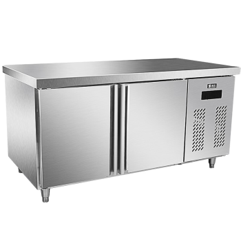 圣托（Shentop）冷藏保鲜护理操作台 厨房不锈钢工作台风冷无霜 350升卧式平台雪柜 STL-TF15