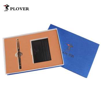 PLOVER商务笔+卡包钱包休闲商务两件套礼盒装GD811032-2A 黑色