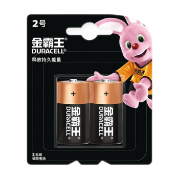 金霸王(Duracell)2号电池2粒装 碱性电池二号 适用于煤气燃气灶/热水器/收音机等 LR14