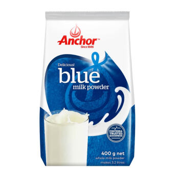 安佳（Anchor） 新西兰原装进口 全脂奶粉 400g袋装 送礼佳选
