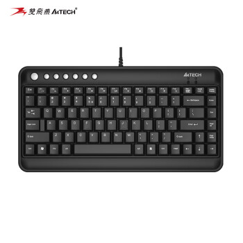 双飞燕（A4TECH）KL-5 有线键盘 薄膜笔记本外接台式电脑办公打字专用短款小键盘 USB接口 黑色