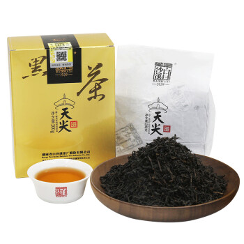 白沙溪 安化黑茶 茶叶 天尖茶 直泡散茶 盒装 200g