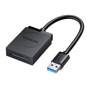 绿联（UGREEN）USB3.0高速读卡器 SD/TF二合一多功能读卡器   CR127 20250