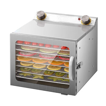 苏勒 食品烘干机箱商用食物宠物零食肉干水果干果蔬果风干机干果机   8层开门式机器款