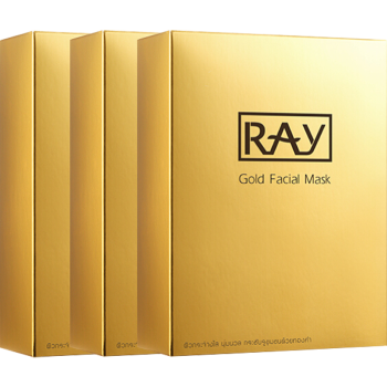 妆蕾RAY金色面膜3盒共30片补水保湿提亮肤色泰国进口送礼