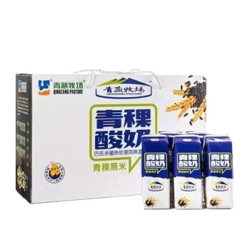 青藏牧场 黑米青稞酸奶 150g/12盒/箱 XN