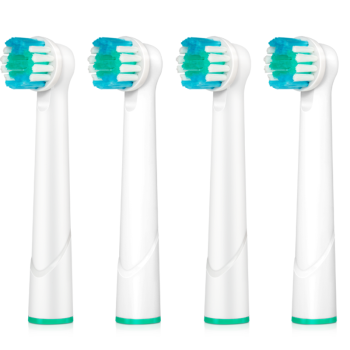 东耐伦适配博朗欧乐B/oralB电动牙刷头D12D16D100P2000P4000 3709替换牙刷头17a四支装