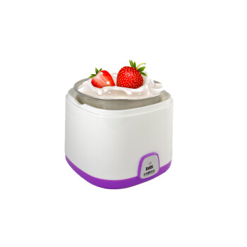 宜阁EDEI 优选自动恒温发酵家用不锈钢内胆酸奶机1L 智能微电脑酸奶杯 紫色S-001