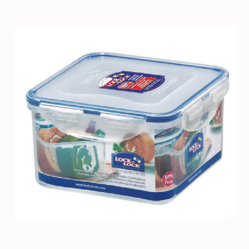 乐扣乐扣（LOCK&LOCK） 微波炉PP塑料密封冰箱餐盒分隔午餐带饭便当盒长方形保鲜盒 HPL822D(无分格1.2L)
