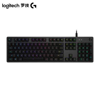 罗技（G）G512机械键盘游戏电竞RGB背光有线全尺寸吃鸡宏编程键盘 G512-T轴（茶轴）