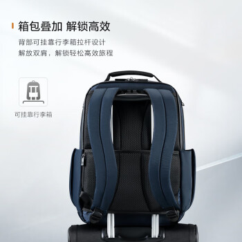 新秀丽（Samsonite）双肩包多功能商务时尚背包15.6英寸电脑包旅行包 KG2*01003 蓝色