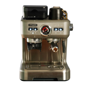 东菱 Donlim 咖啡机 咖啡机家用 意式半自动 双锅炉双水泵 研磨一体  蒸汽打奶泡 DL-5700D（钛金灰）