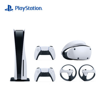 索尼（SONY）PS5 PlayStation®5标准版光驱版 国行游戏机+ PSVR2头戴式设备+ 白手柄1个