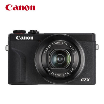 佳能（Canon）PowerShot G7 X Mark III 数码相机黑色 vlog拍摄 4K视频（含128G卡+备电+包+读卡器）