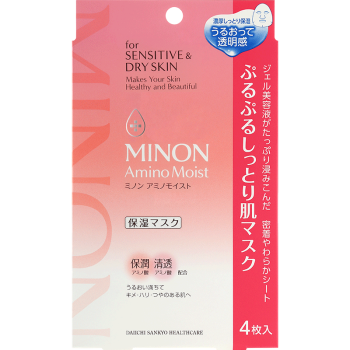 蜜浓（MINON）氨基酸滋润保湿凝胶面膜22ml*4片深层补水易吸收锁水敏感肌适用