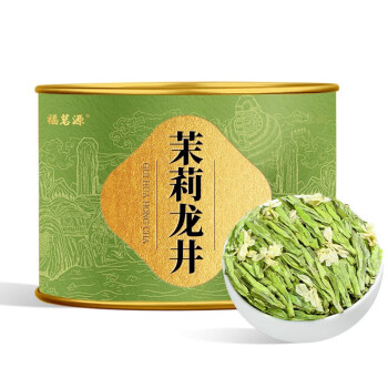 福茗源茉莉花茶叶 茉莉龙井浓香50g罐装2024新茶茉莉龙井花茶叶自己喝