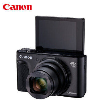 佳能（Canon）PowerShot SX740 HS 黑色 高清卡片机 家用旅游数码相机（含128G卡+包+备电+读卡器+钢化屏保）