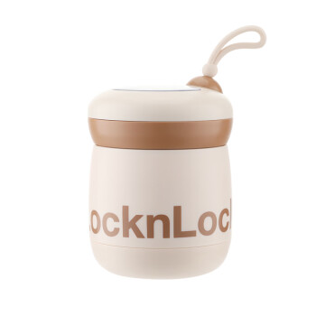 乐扣乐扣（LOCK&LOCK）新活力不锈钢保温汤罐（米色）LCB915FU