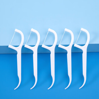 通源 一次性牙线棒50支/盒 超强拉力清洁牙齿缝剔牙签超细便携带