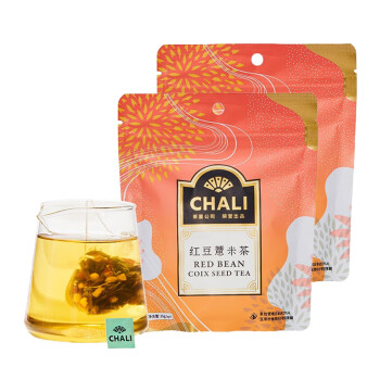 Chali茶里 红豆薏米茶袋装35g*2 原叶茶谷物茶 三角袋泡茶包 包装随机