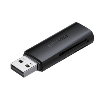 绿联 读卡器多功能二合一USB2.0高速读取 支持TF/SD型相机行车记录仪安防监控内存卡手机存储卡USB3.0  60722