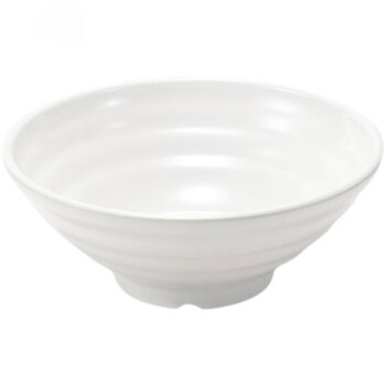 联钢  密胺面碗 白色8英寸20cm 仿瓷塑料汤粉面条碗 拉面碗馄饨碗商用麻辣烫碗