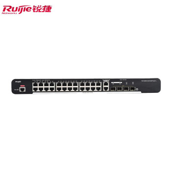 锐捷（Ruijie）24口POE千兆交换机 RG-S2900-24GT4SFP/2GT-P-L 二层网管 千兆光口上联 企业级