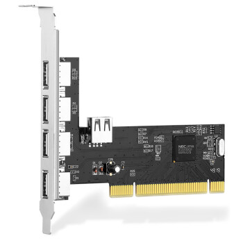 魔羯（MOGE）MC1013 PCI转USB2.0五口扩展卡/转接卡 台式电脑主机后置5口USB2.0扩展